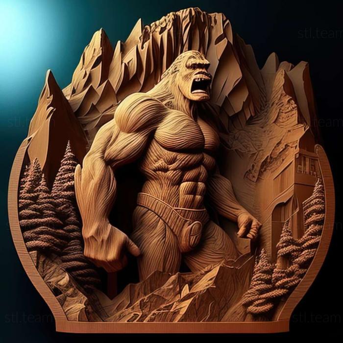 3D модель Slaking Kong Marvel Mountain of the Giant Kekking (STL)